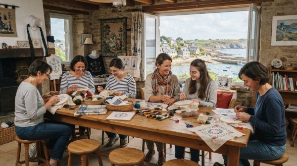 Comment trouver une location de vacances en Bretagne avec des ateliers de broderie et randonnées guidées?