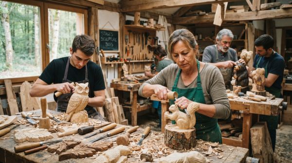 Où participer à des stages de sculpture sur bois en Autriche?